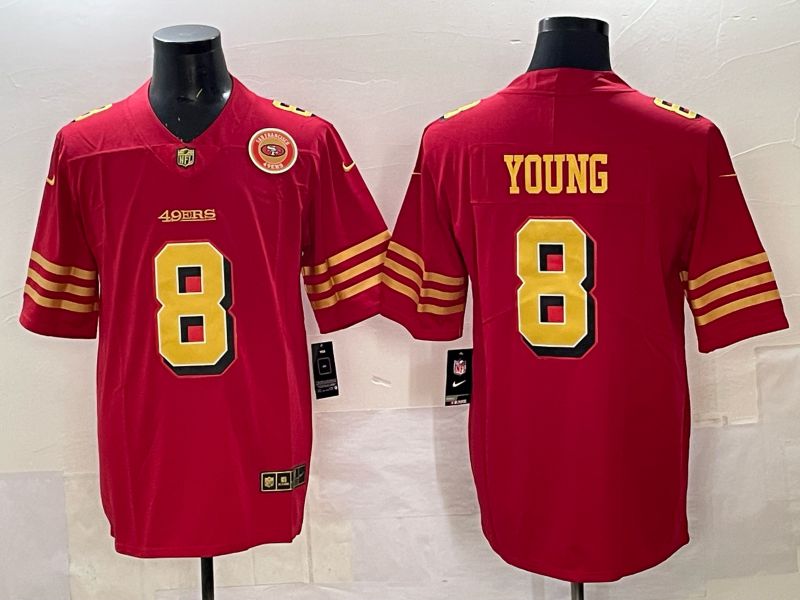Men Nike San Francisco 49ers #8 Young Red Limited NFL 2025 Jersey 0023->san francisco 49ers->NFL Jersey